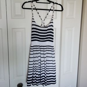 Black and White Striped Dress